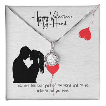 Love You Always Valentine's Pendant with Message Card