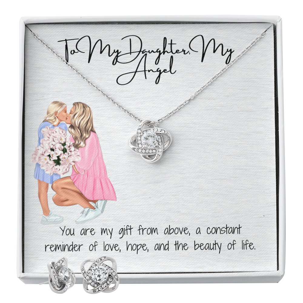 Unbreakable Bond Love Knot Necklace & Earring Set