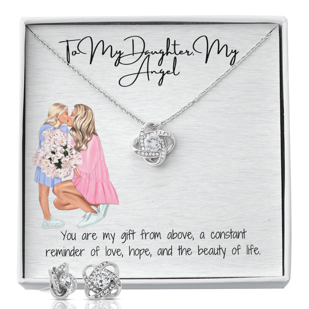 Unbreakable Bond Love Knot Necklace & Earring Set