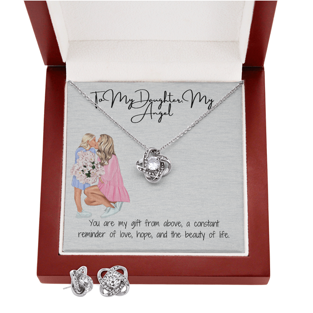 Unbreakable Bond Love Knot Necklace & Earring Set
