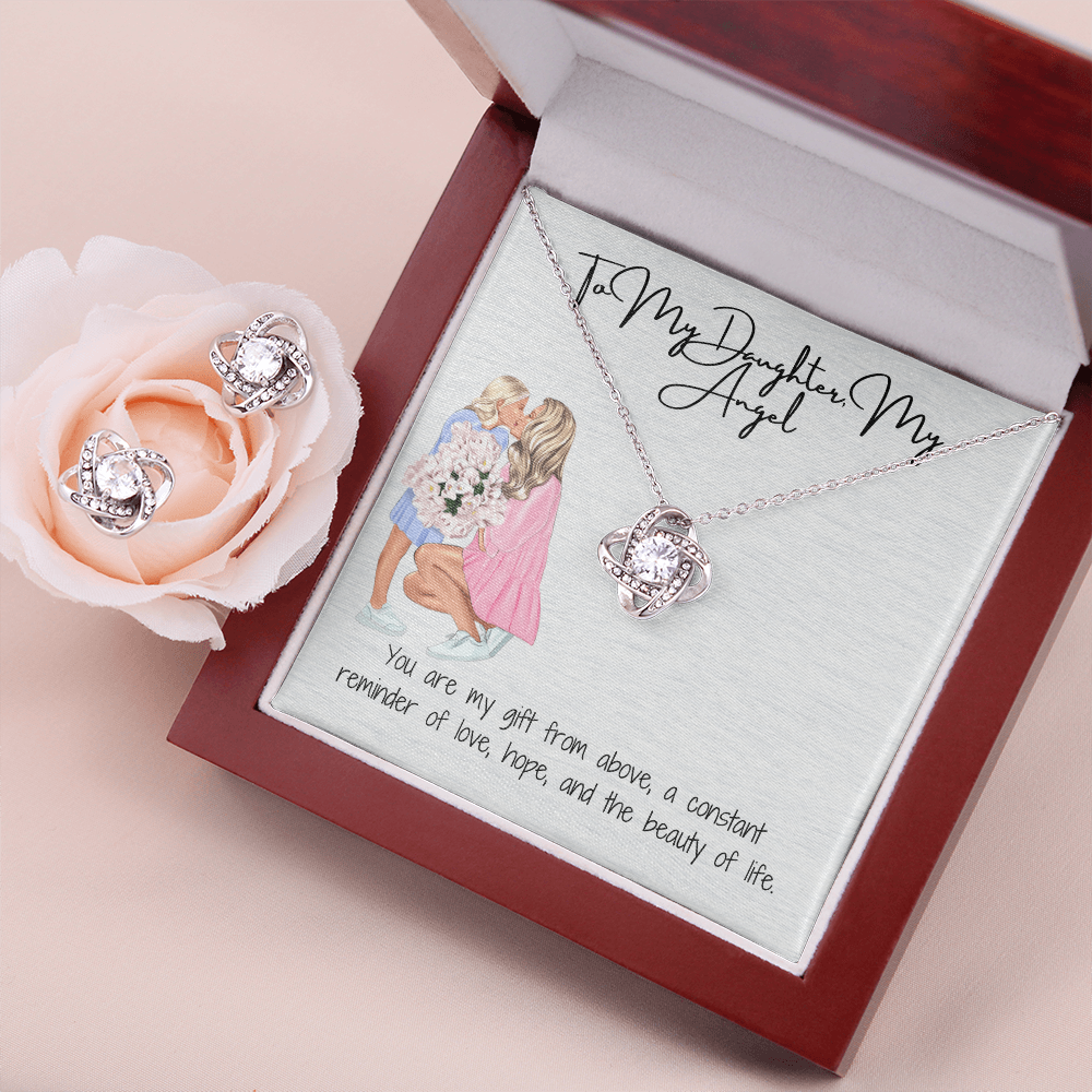 Unbreakable Bond Love Knot Necklace & Earring Set