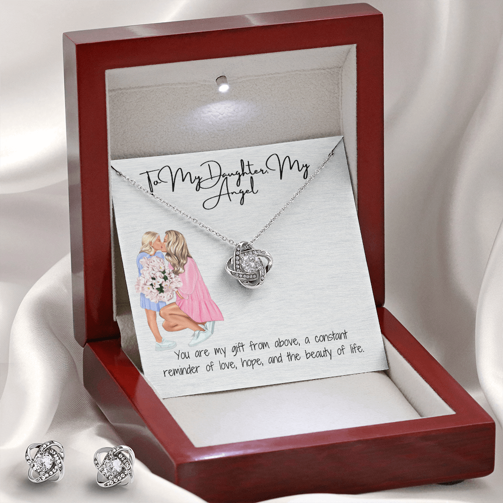 Unbreakable Bond Love Knot Necklace & Earring Set