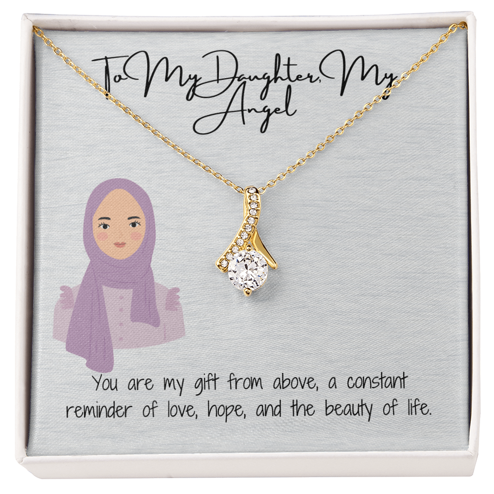 A Reflection of Her Inner & Outer Beauty Alluring Beauty Necklace for My Hijabi Daughter