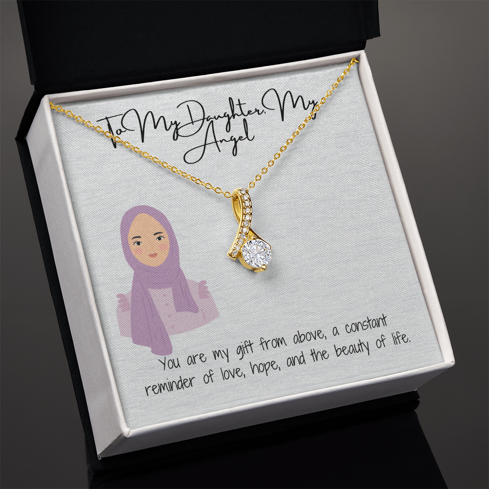 A Reflection of Her Inner & Outer Beauty Alluring Beauty Necklace for My Hijabi Daughter