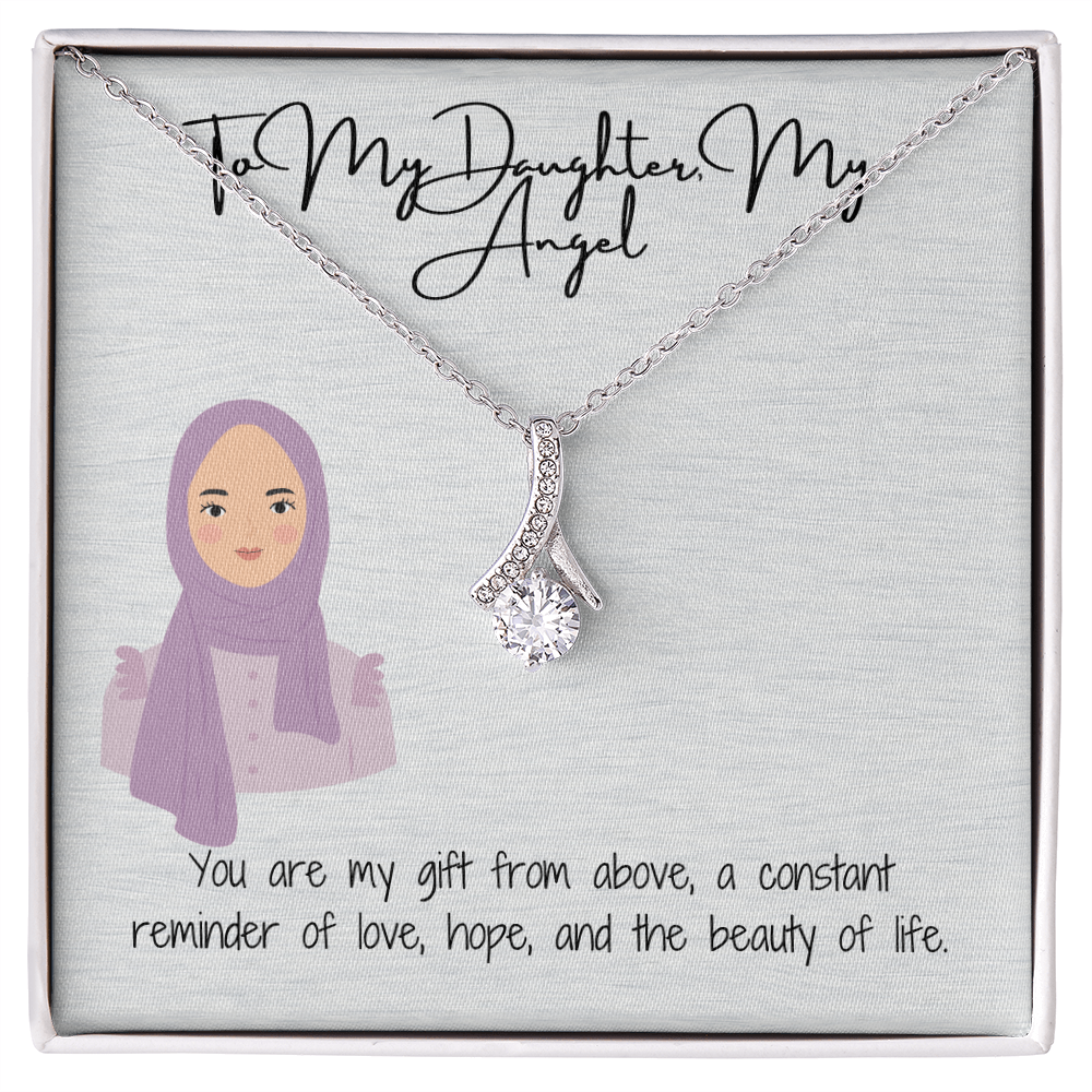 A Reflection of Her Inner & Outer Beauty Alluring Beauty Necklace for My Hijabi Daughter