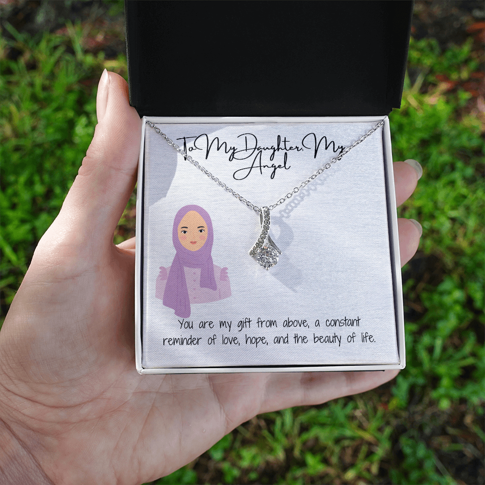 A Reflection of Her Inner & Outer Beauty Alluring Beauty Necklace for My Hijabi Daughter