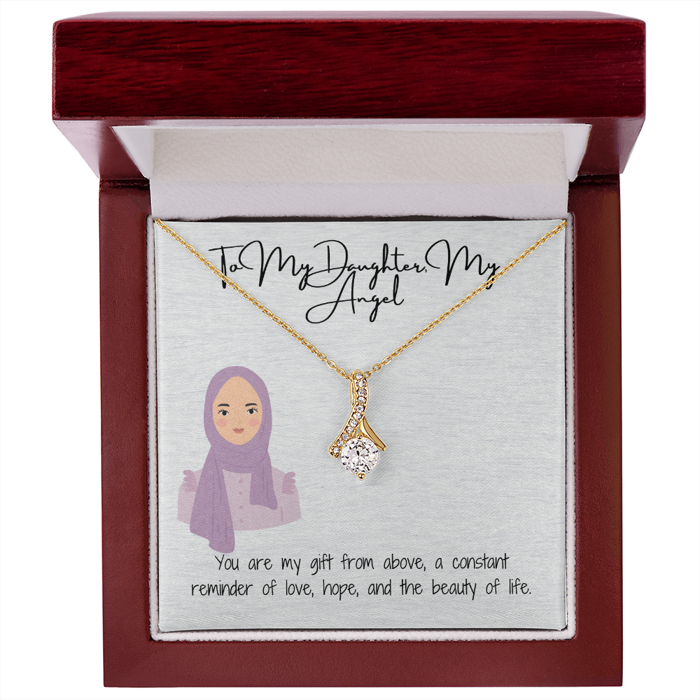 A Reflection of Her Inner & Outer Beauty Alluring Beauty Necklace for My Hijabi Daughter