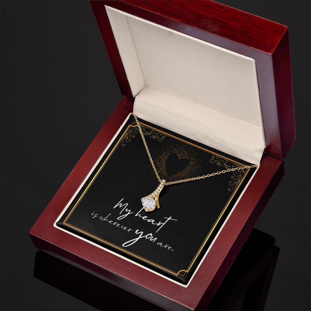 Alluring Beauty Necklace (Yellow & White Gold )