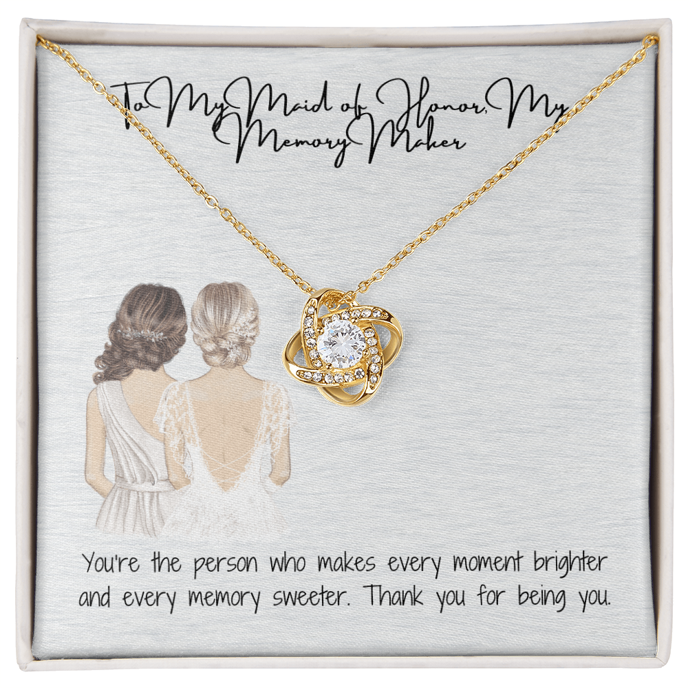 Memory Maker Love Knot Necklace