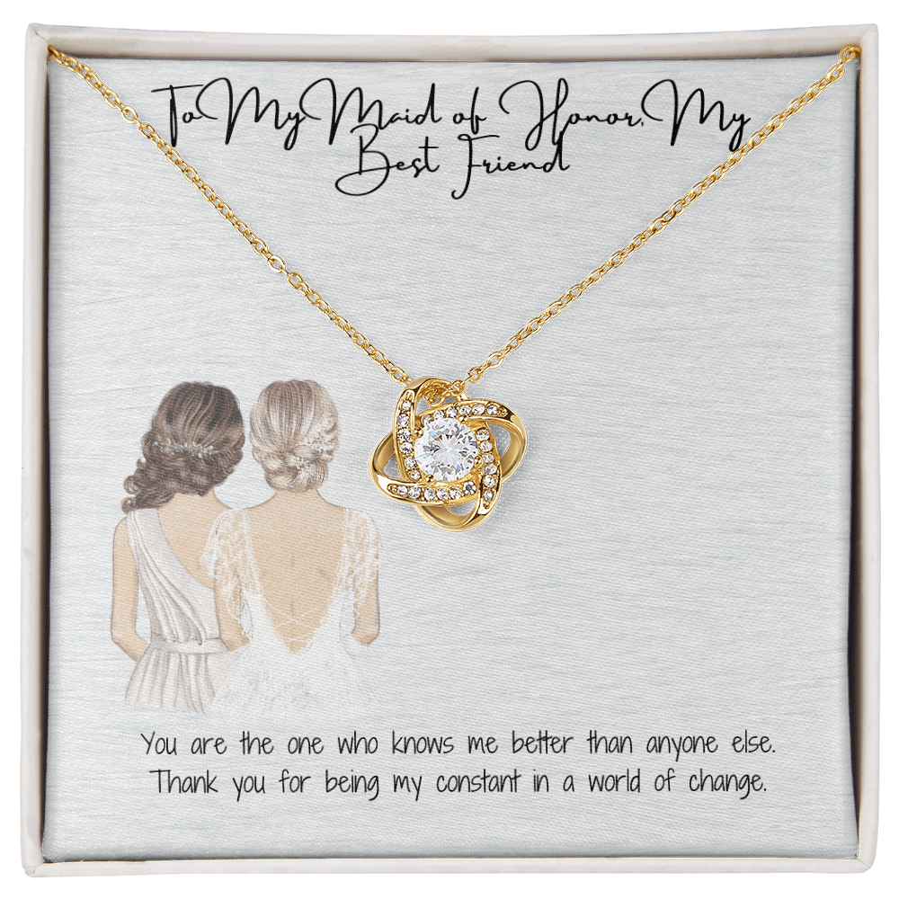Best Friend Love Knot Necklace