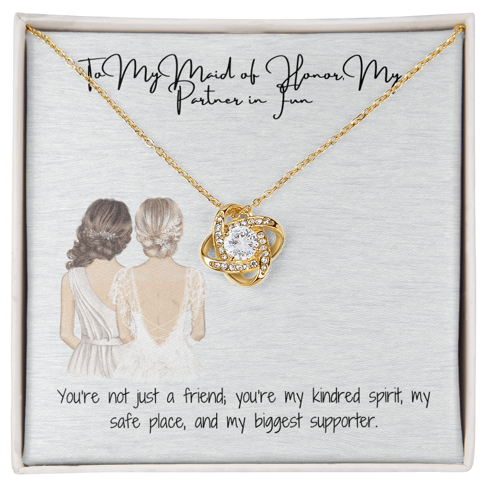 Partner In Fun Love Knot Necklace