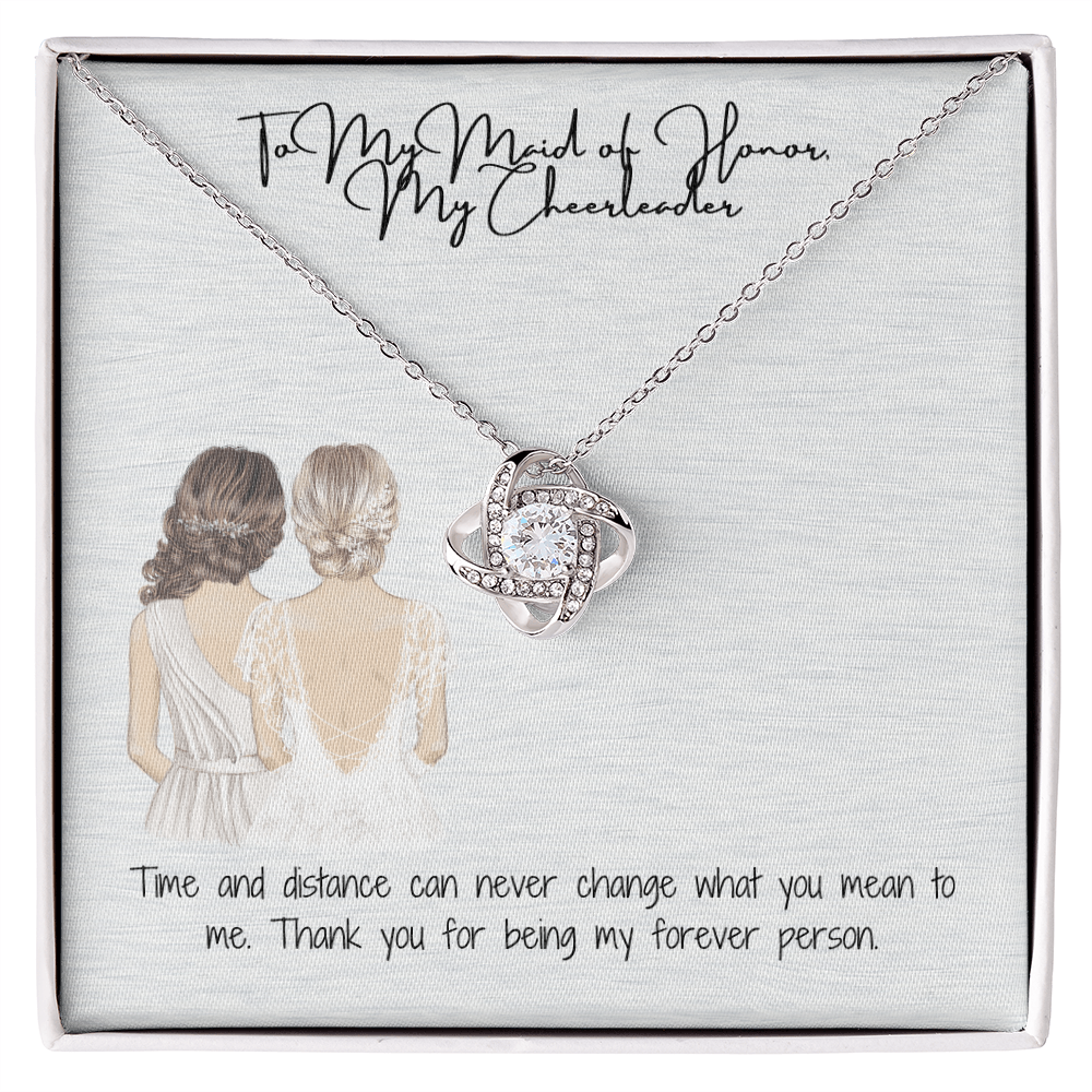 Cheerleader Love Knot Necklace