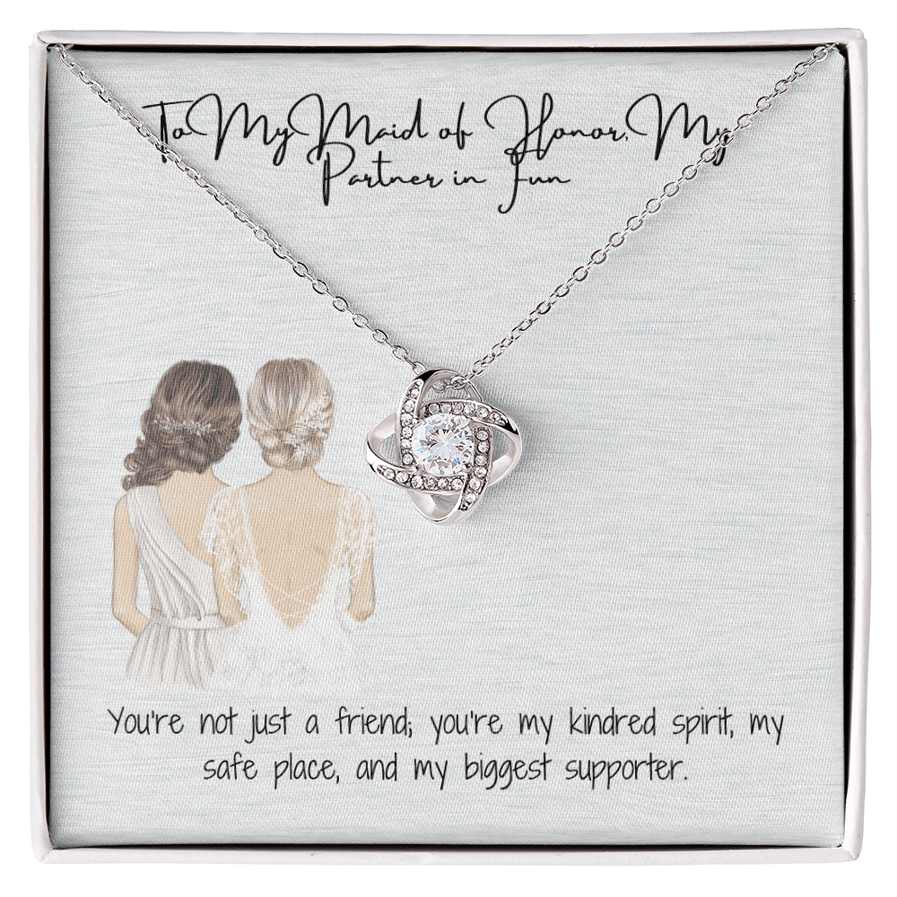 Partner In Fun Love Knot Necklace