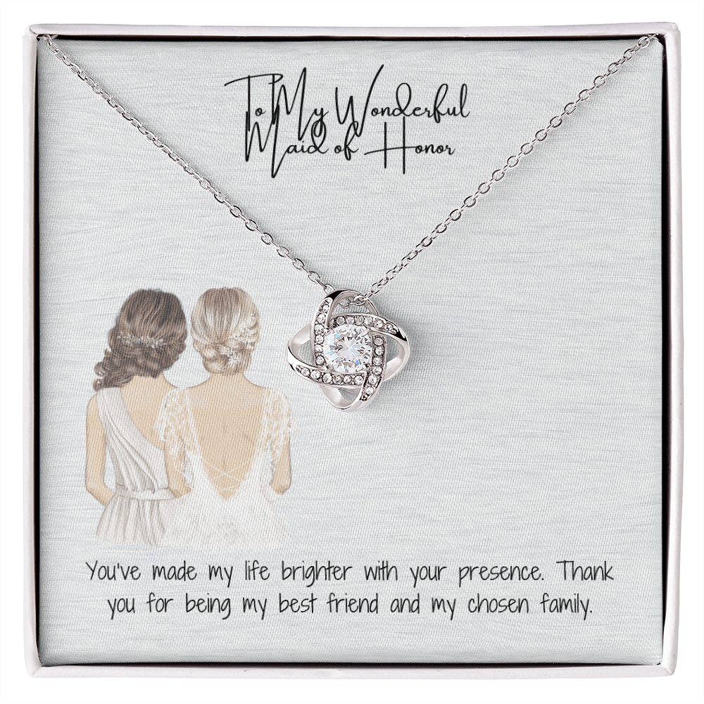 Wonderful Maid Of Owner Love Knot Necklace