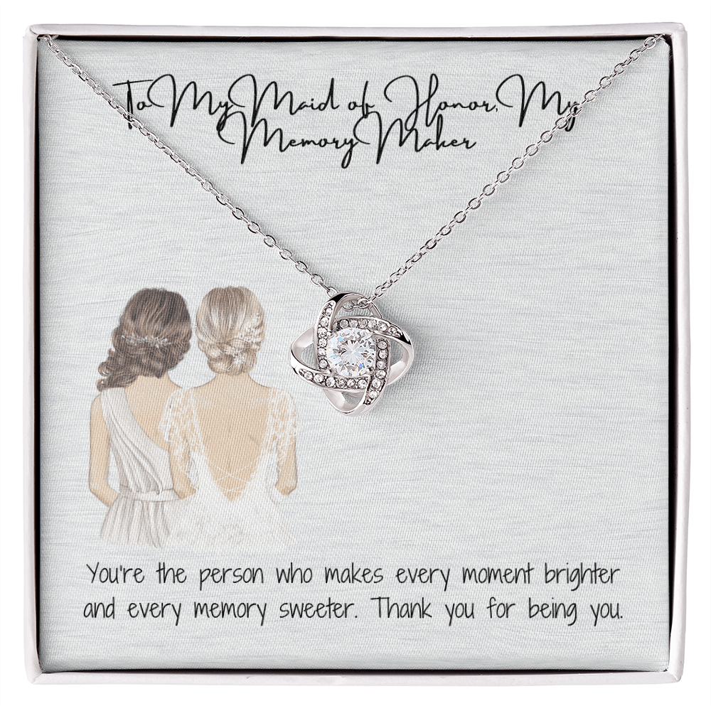 Memory Maker Love Knot Necklace