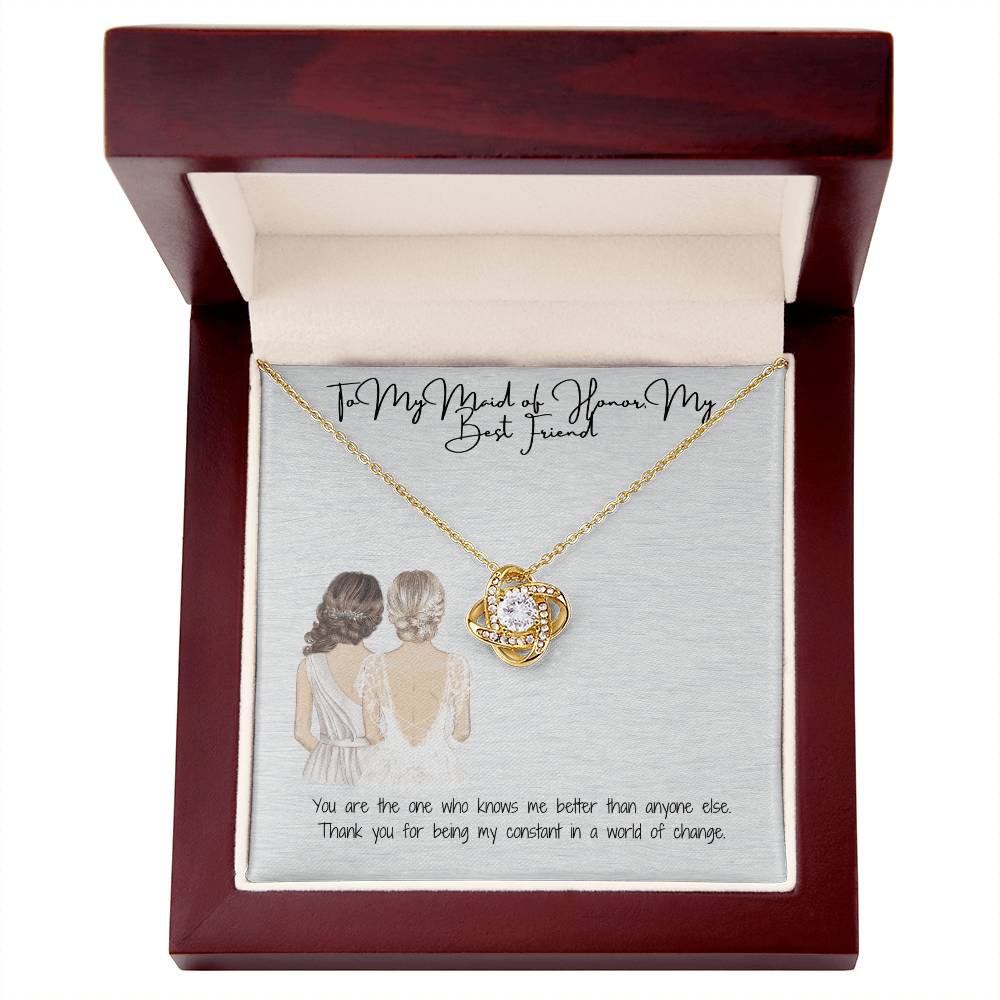 Best Friend Love Knot Necklace