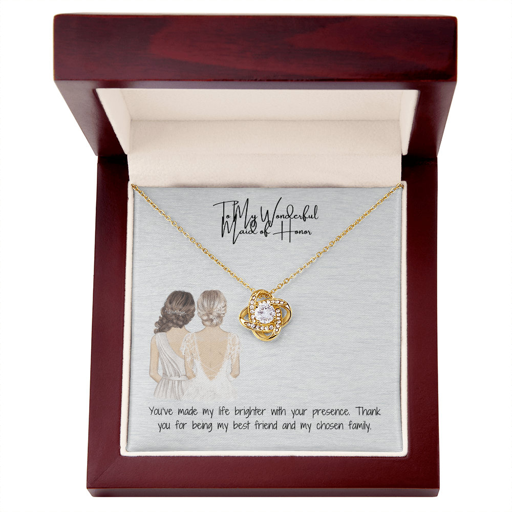 Wonderful Maid Of Owner Love Knot Necklace