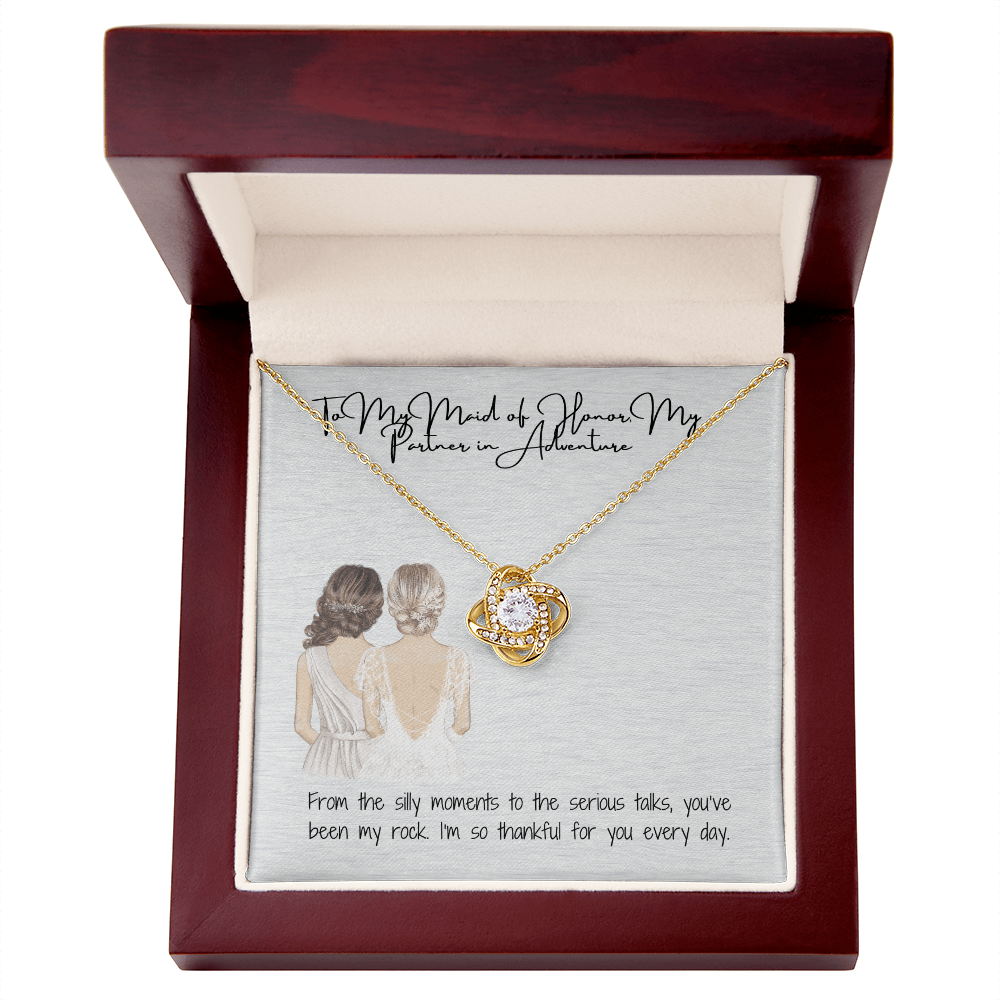 Partner In Adventure Love Knot Necklace