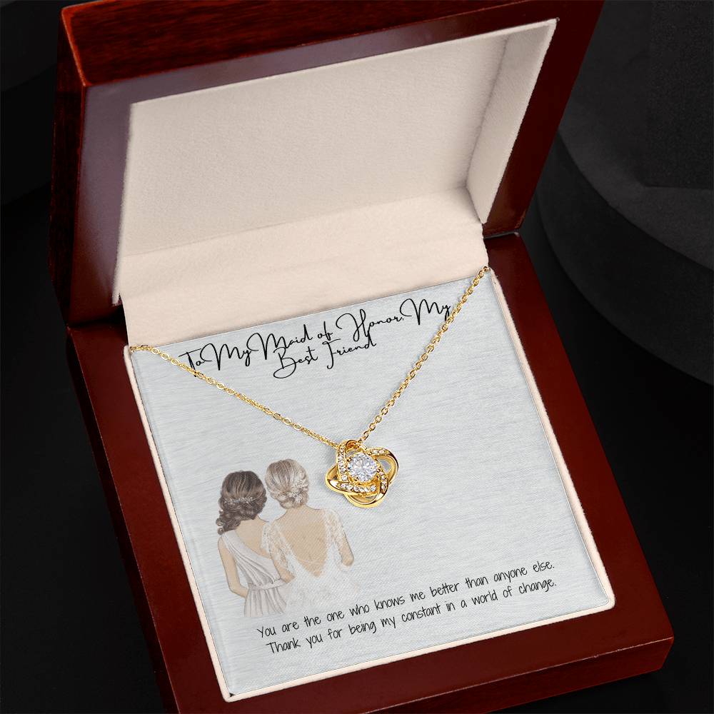 Best Friend Love Knot Necklace