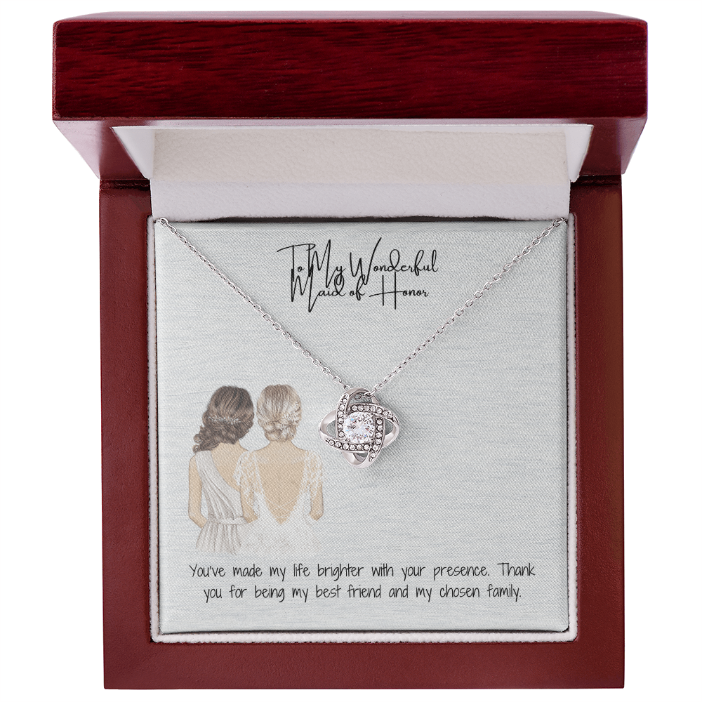 Wonderful Maid Of Owner Love Knot Necklace