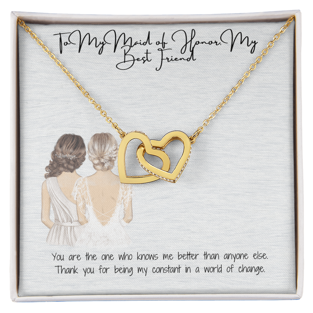 Best Friend Interlocking Hearts Necklace