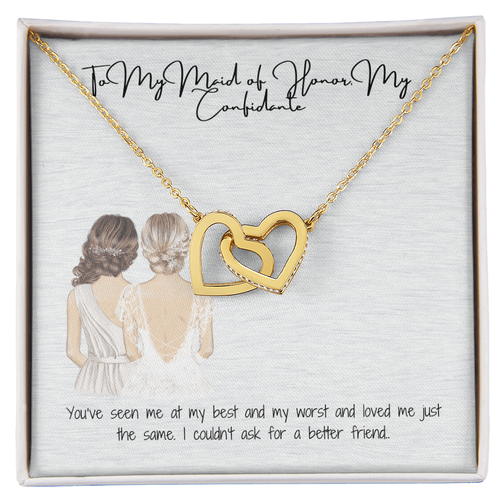 My Confidence Interlocking Hearts Necklace