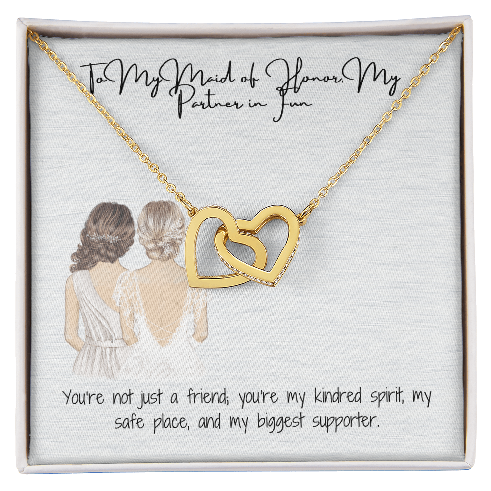 Partner In Fun Interlocking Hearts Necklace