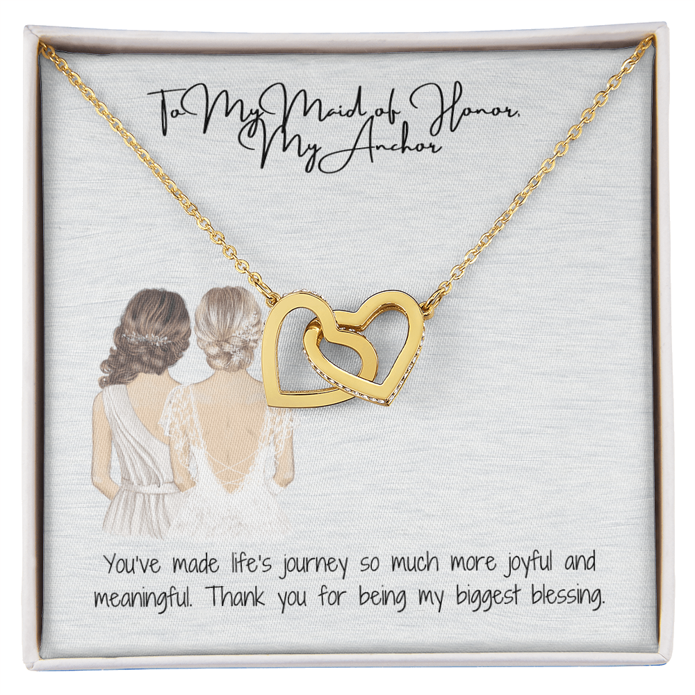 My Anchor Interlocking Hearts Necklace