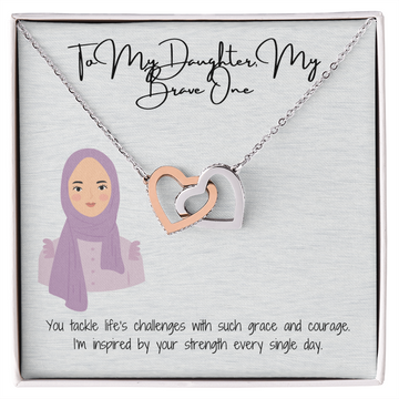 To My Daughter Interlocking Hearts, A Bond That Lasts Forever