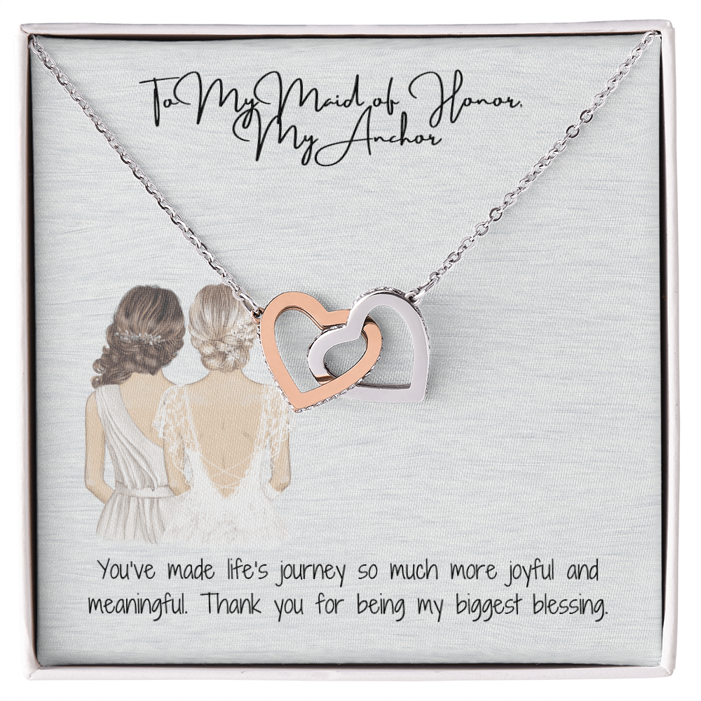 My Anchor Interlocking Hearts Necklace