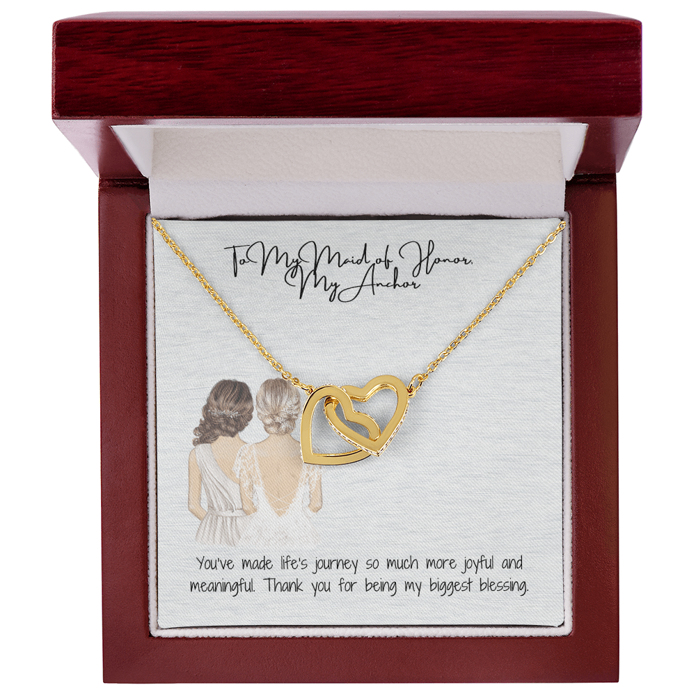My Anchor Interlocking Hearts Necklace