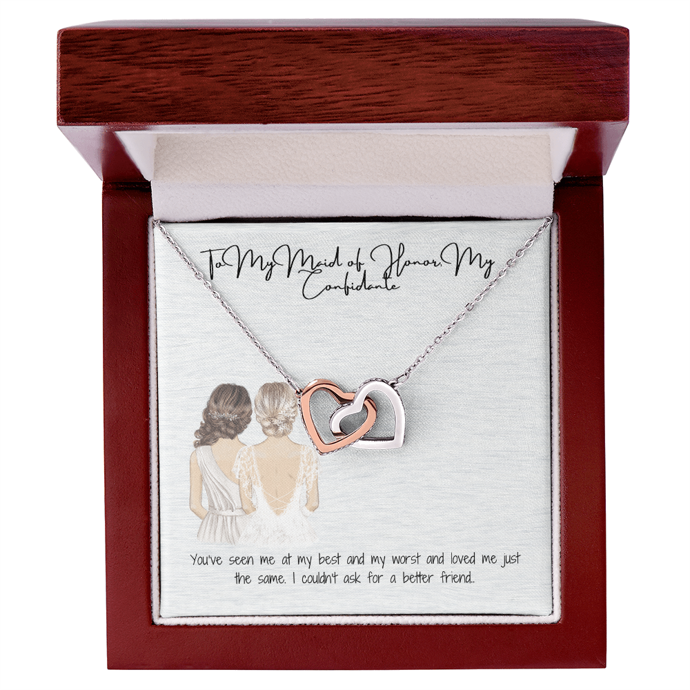 My Confidence Interlocking Hearts Necklace