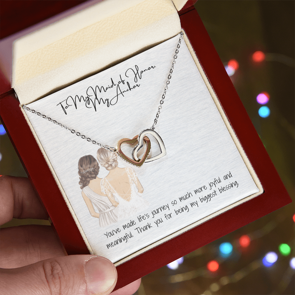 My Anchor Interlocking Hearts Necklace