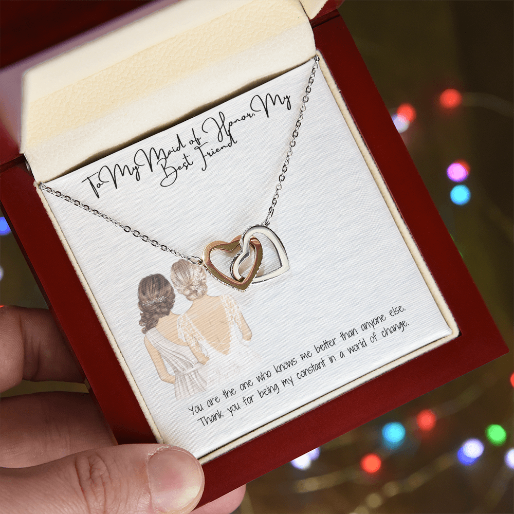 Best Friend Interlocking Hearts Necklace