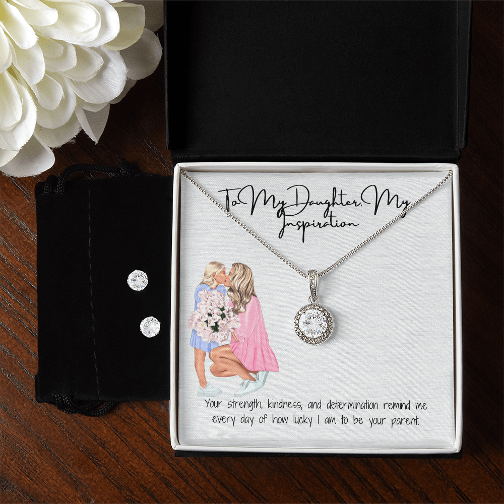 A Symbol of Strength & Light Eternal Hope Necklace & Earring Set