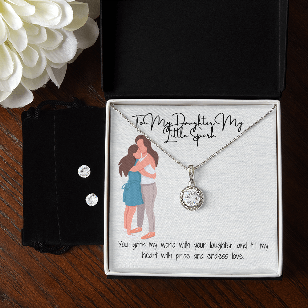 Inspired by Strength Eternal Hope Necklace & Earring Set