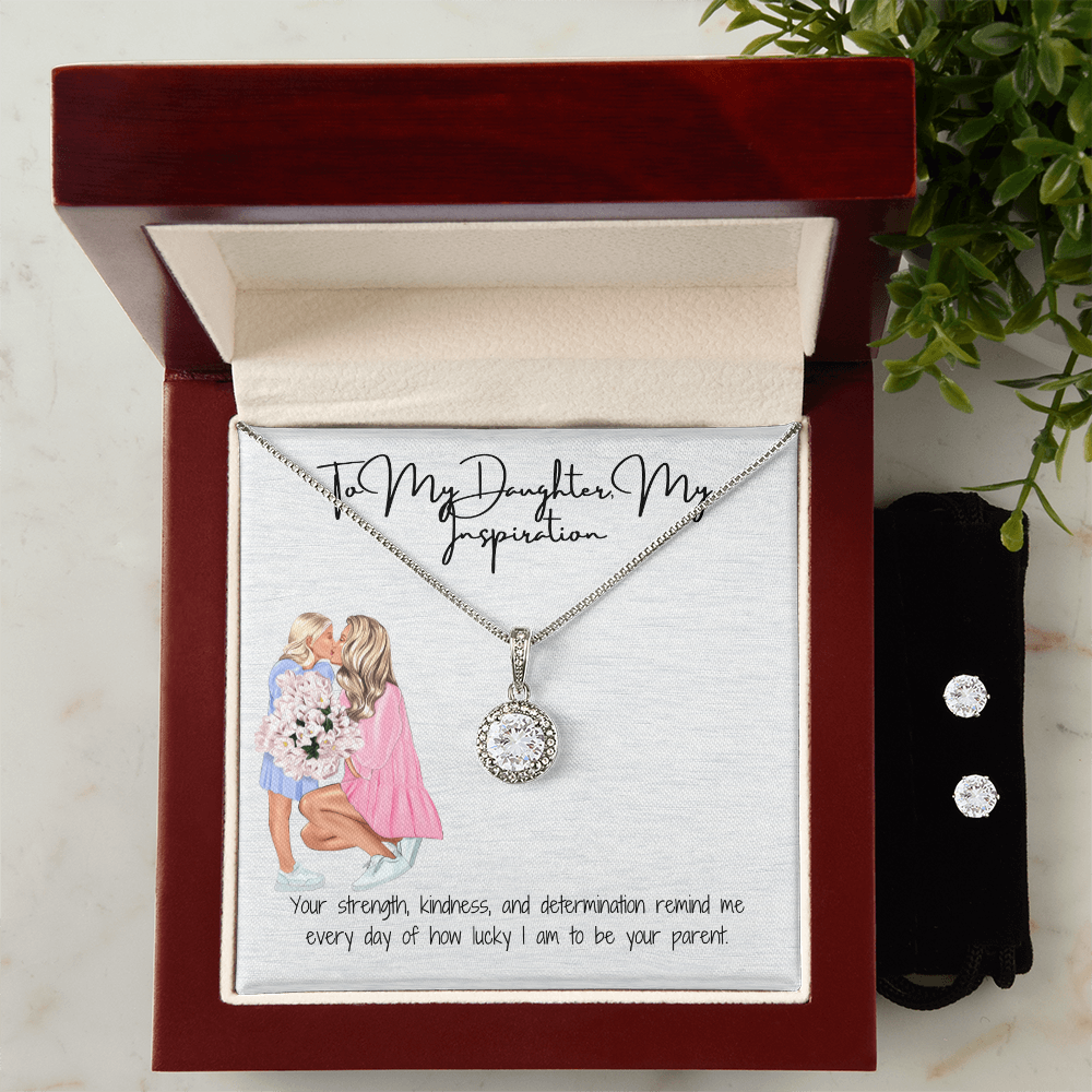 A Symbol of Strength & Light Eternal Hope Necklace & Earring Set