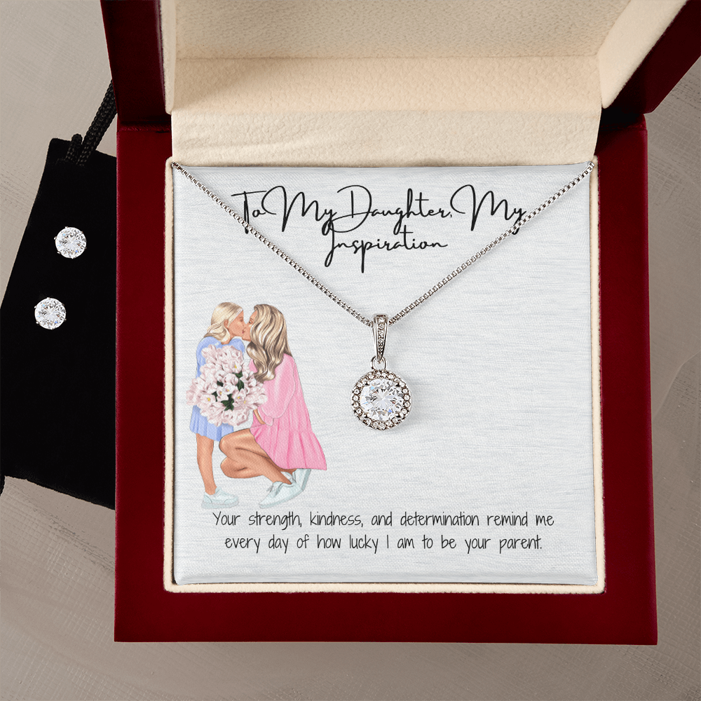A Symbol of Strength & Light Eternal Hope Necklace & Earring Set