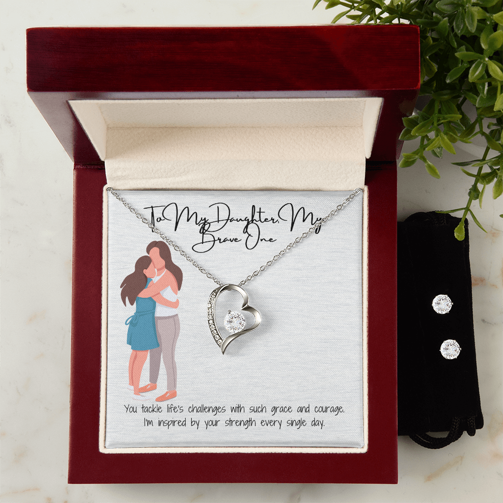 Timeless Elegance Forever Love Necklace & Earring Set