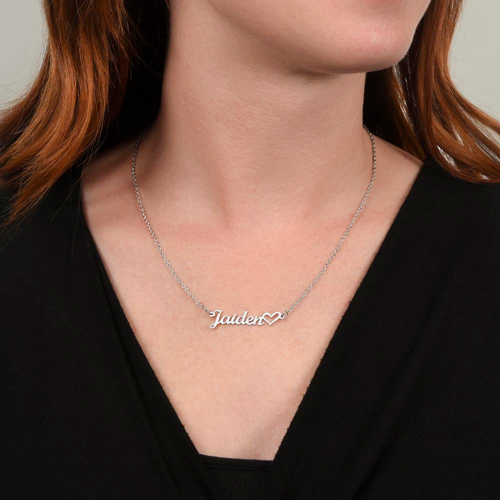 Personalized Heart Necklace – Everyday Style