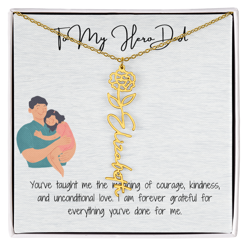 My Lifelong Hero Necklace