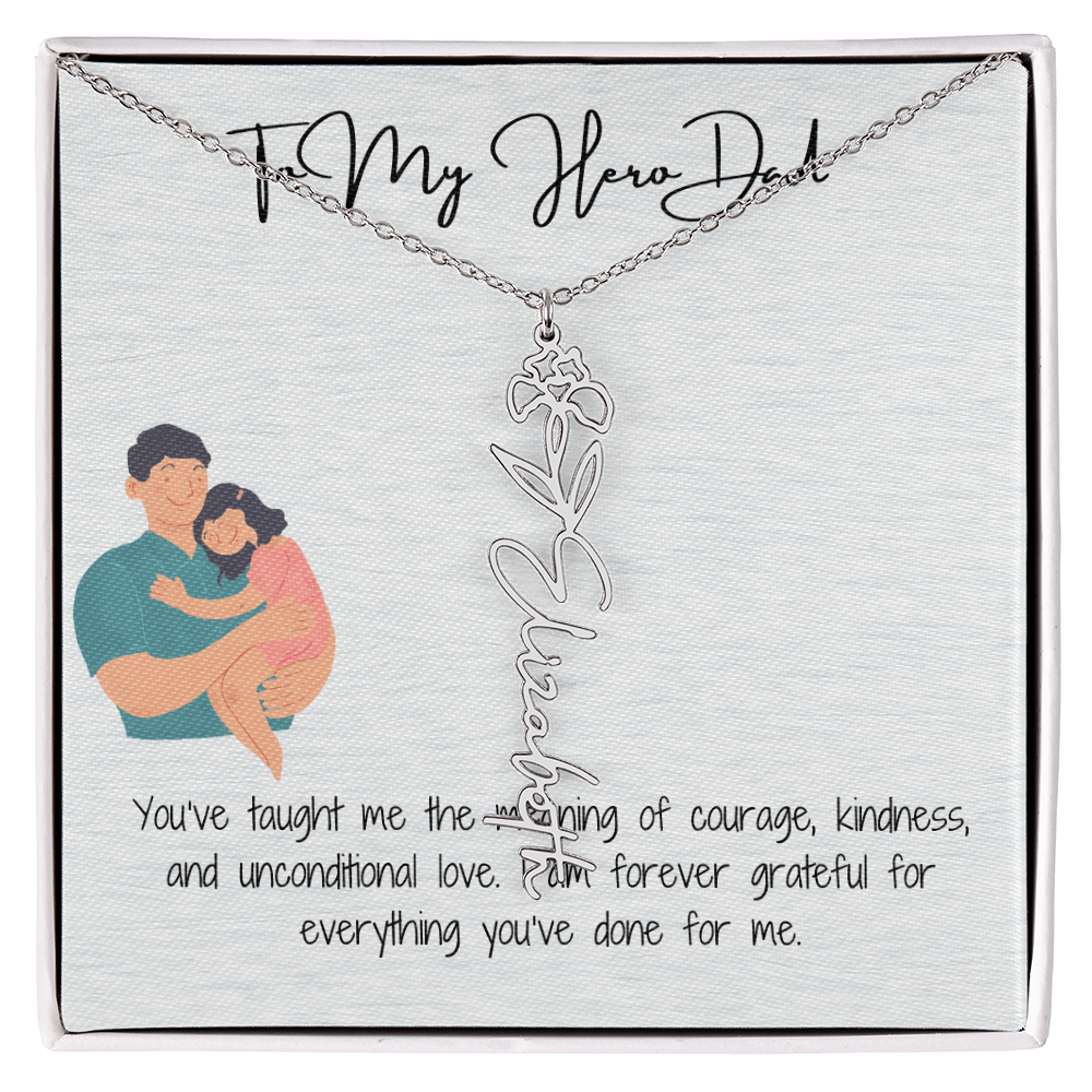 My Lifelong Hero Necklace