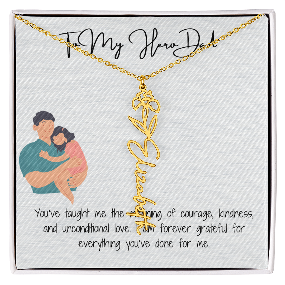 My Lifelong Hero Necklace