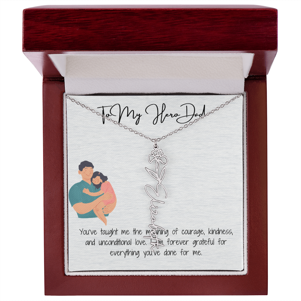 My Lifelong Hero Necklace