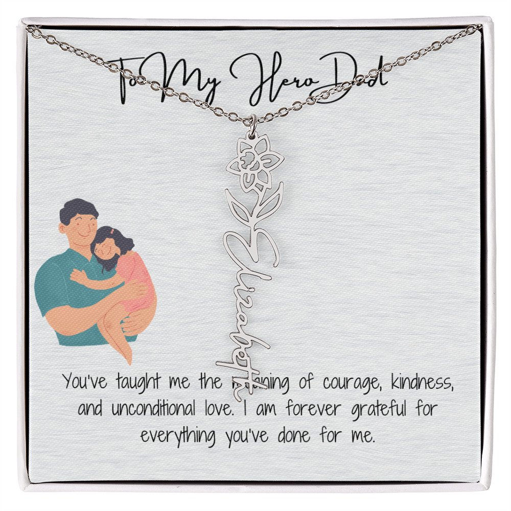 My Lifelong Hero Necklace