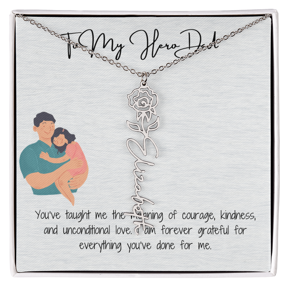 My Lifelong Hero Necklace