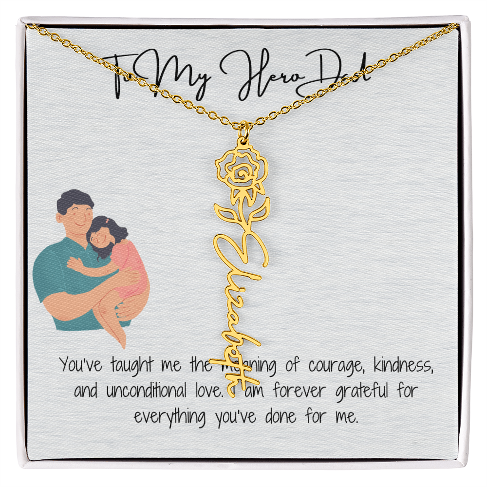 My Lifelong Hero Necklace