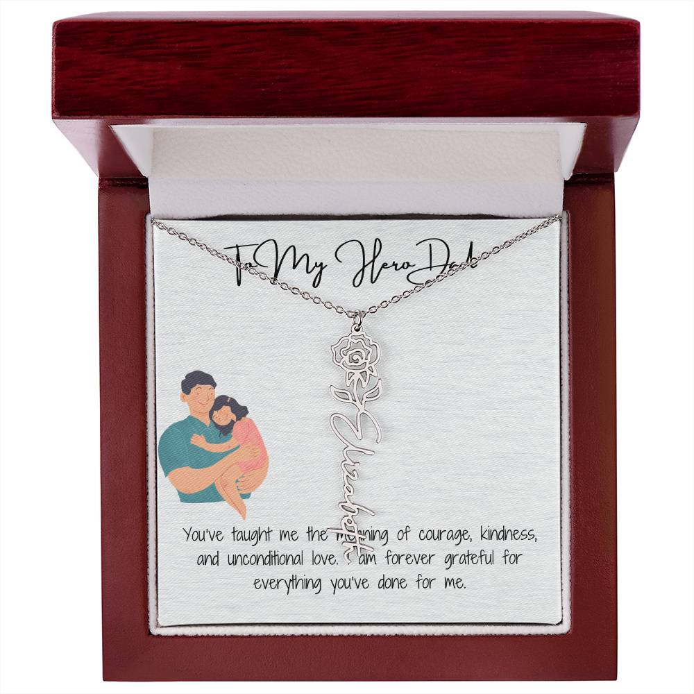My Lifelong Hero Necklace