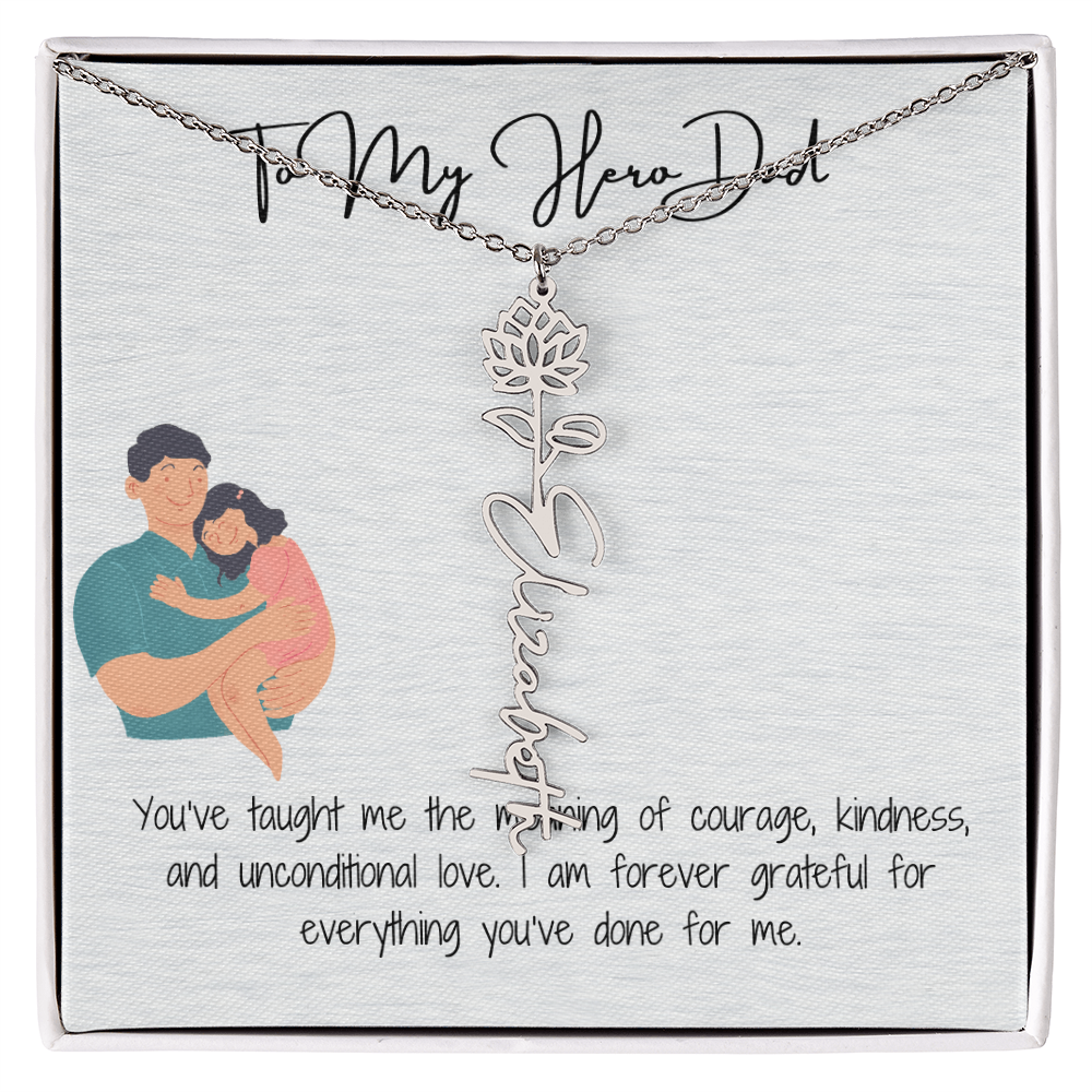 My Lifelong Hero Necklace