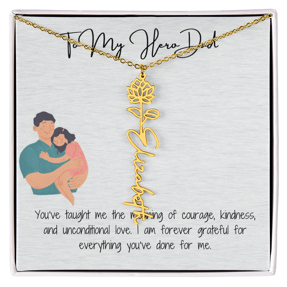 My Lifelong Hero Necklace